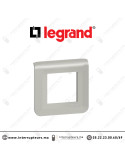 Plaque de finition 2 modules Legrand Mosaic Aluminium 079302L Casablanca Maroc