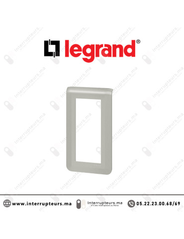 Plaque vertical 5 modules Legrand Mosaic Aluminium 079325L Casablanca Maroc