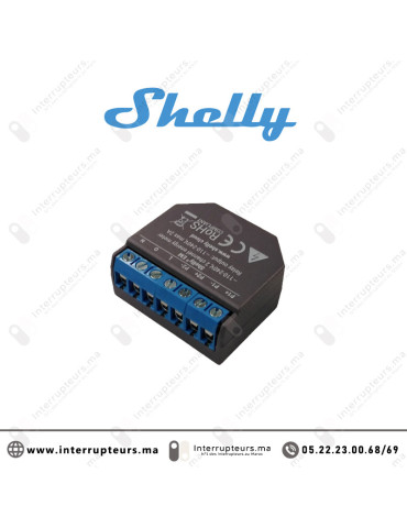 Relais domotique SHELLY compteur WI-FI avec pince 50A SHELLY-EM Casablanca Maroc