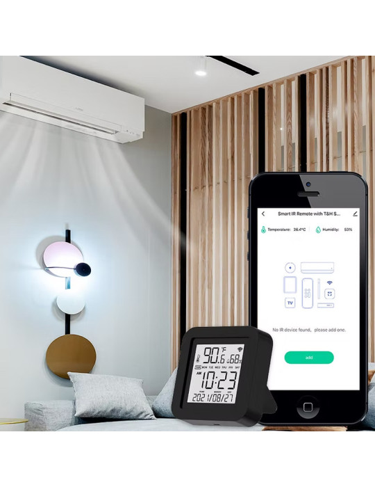 Thermomètre hygromètre connecté Wi-fi Moes-WR-TY-THR Casablanca Maroc