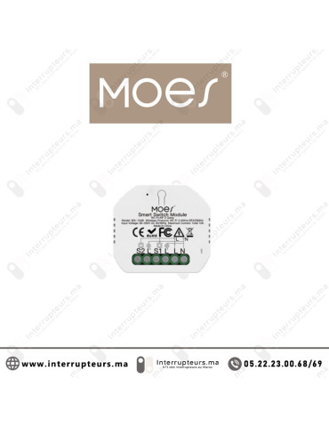 Switch double Moes pour éclairage WRM-104B Casablanca Maroc