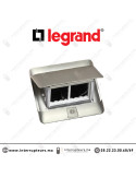 POP UP Legrand 4 modules inox mate (vide) 054021 Casablanca Maroc