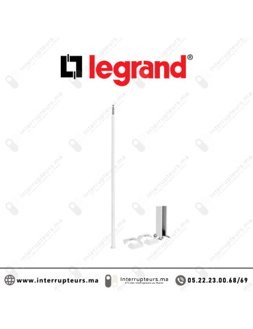 Colonne à clippage direct Legrand 1 compartiment 2.67m blanc 653010 Casablanca Maroc