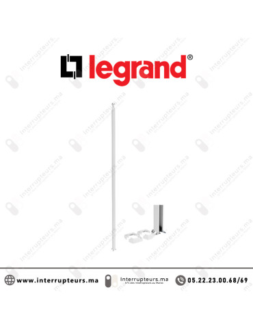 Colonne à clippage direct Legrand 1 compartiment 3.92m blanc 653013 Casablanca Maroc