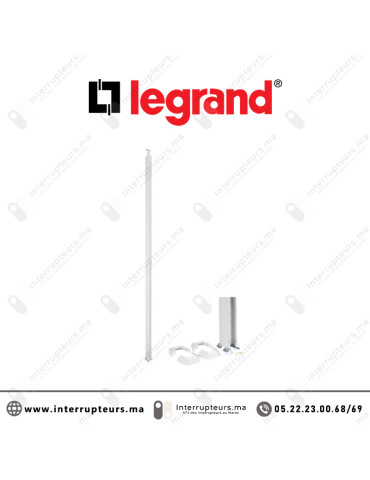 Colonne à clippage direct Legrand 2 compartiments 2.67m blanc 653030 Casablanca Maroc