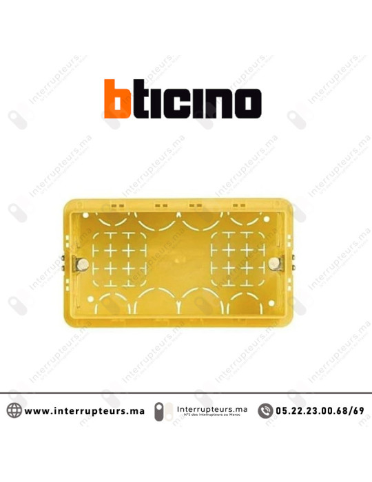 Boîte encastrement BTICINO 4 modules 504E Casablanca Maroc