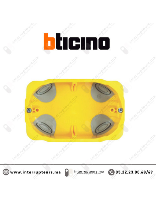 Boîte d'encastrement BTICINO 3 modules cloison sèches BTPB503N Casablanca Maroc