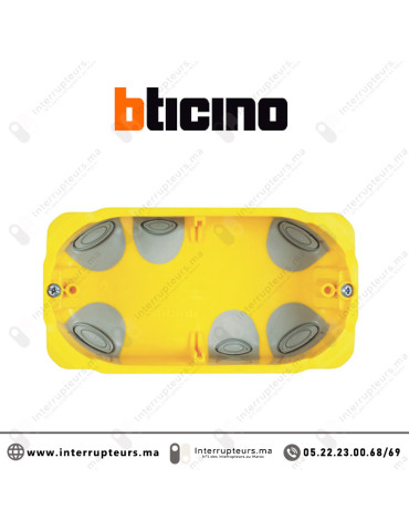 Boîte d'encastrement BTICINO 4 modules cloison sèches BTPB504N Casablanca Maroc