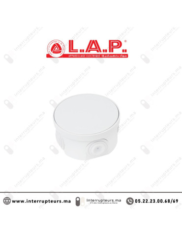 Boîte étanche LAP ronde 80x40 7407 Casablanca Maroc