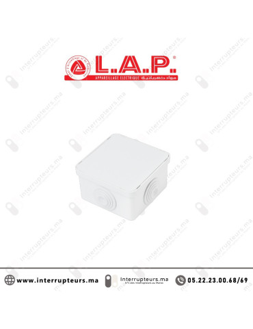 Boîte étanche LAP carrée 80x80x50 7408 Casablanca Maroc