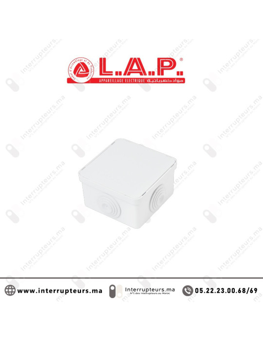 Boîte étanche LAP carrée 100x100x55 7410 Casablanca Maroc
