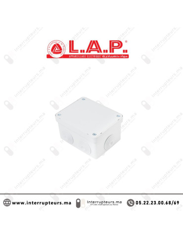 Boîte étanche LAP carrée 130x100x75 7414 Casablanca Maroc
