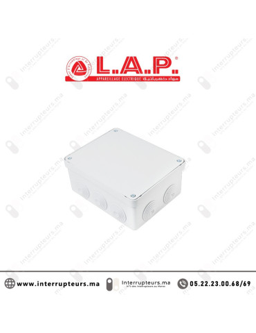 Boîte étanche LAP carrée 180x140x80 7418 Casablanca Maroc
