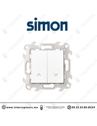 Poussoir volets roulants SIMON 24 blanc 2410331-030 Casablanca Maroc