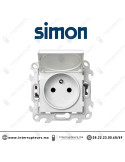 Prise 2P+T étanche IP44 SIMON 24 blanc 2400447-030 Casablanca Maroc