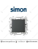 Interrupteur Va & vient SIMON 24 graphite 2410201-038 Casablanca Maroc