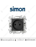 Prise 2P+T SIMON 24 graphite 2410458-038 Casablanca Maroc