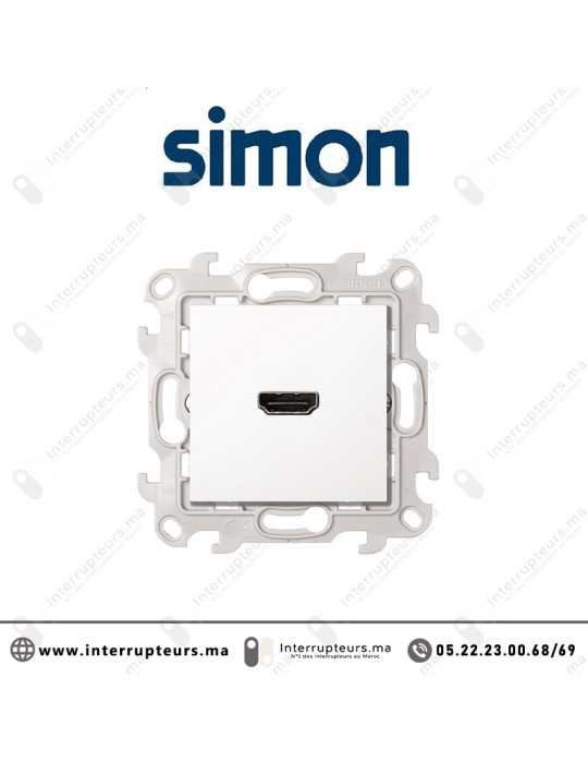 Prise HDMI SIMON 24 blanc 2411094-030 Casablanca Maroc