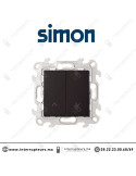 Poussoir volets roulants SIMON 24 Noir mat 2410331-098 Casablanca Maroc