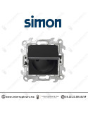 Prise 2P+T étanche IP44 SIMON 24 Noir mat 2400447-098 Casablanca Maroc