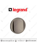 Enjoliveur simple Legrand Céliane à voyant lumineux Titane CT001 Casablanca Maroc