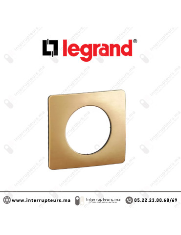 Plaque Legrand Céliane Laiton Satiné 1 poste CP1201 Casablanca Maroc
