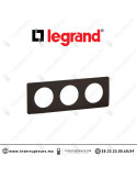 Plaque Legrand Céliane Noir Mat 3 postes CP0103 Casablanca Maroc