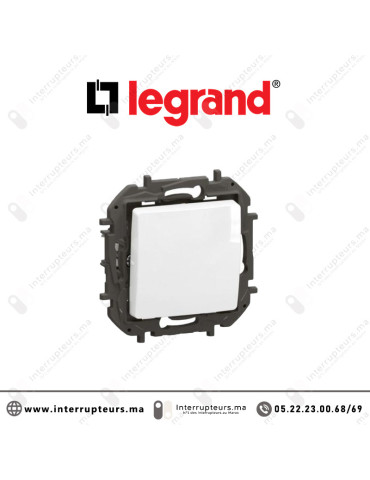 Interrupteur va et vient Legrand Niloe 10AX Blanc Casablanca Maroc