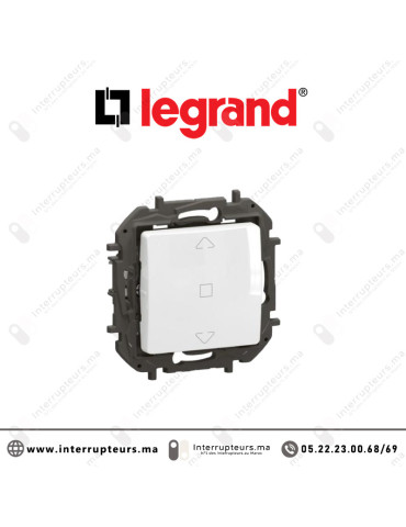Poussoir volet roulants Legrand Niloe Blanc  Casablanca Maroc