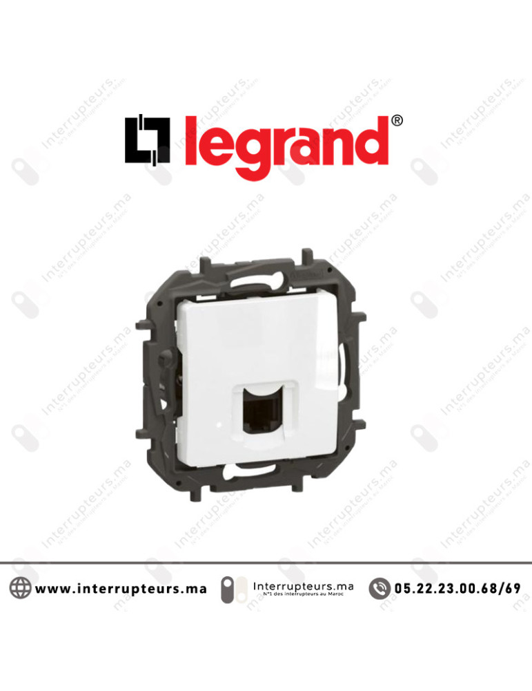 Prise RJ45 Legrand Niloe Cat6 UTP Blanc Casablanca Maroc