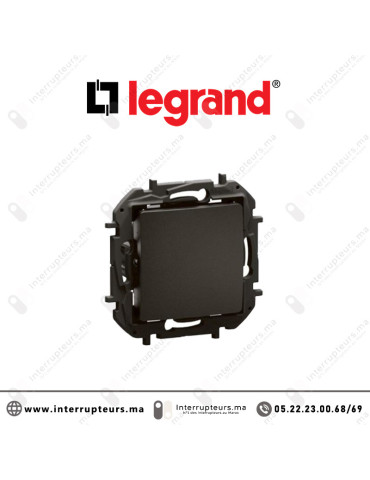 Obturateur Legrand Niloe Noir Casablanca Maroc