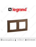 Plaque 2 postes Legrand Niloe Bronze Casablanca Maroc