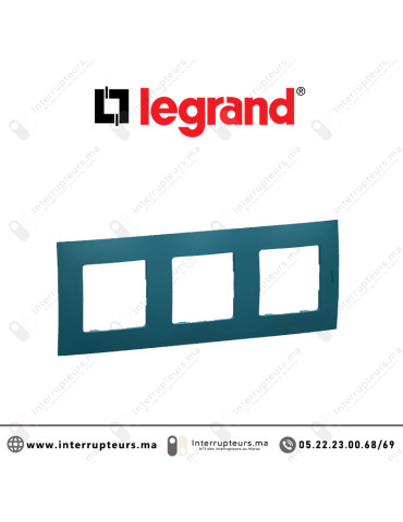 Plaque 3 postes Legrand Niloe Mastic Casablanca Maroc