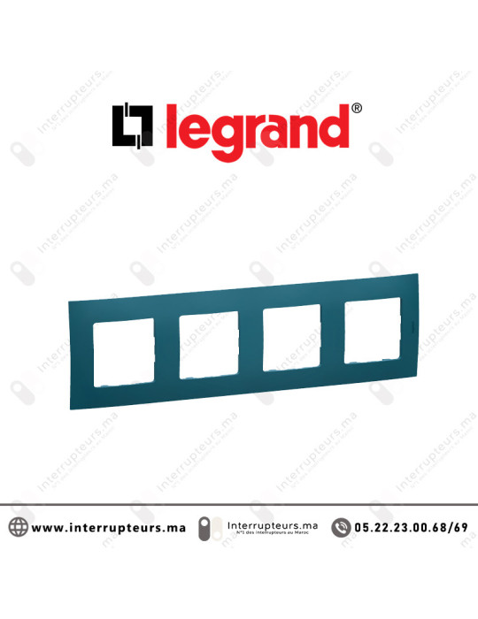 Plaque 4 postes Legrand Niloe Mastic Casablanca Maroc