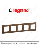 Plaque 5 postes Legrand Niloe Bronze Casablanca Maroc