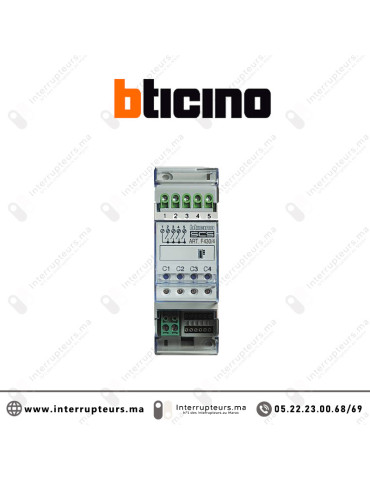 Actionneur modulaire BTICINO MyHome 4 relais indépendants gestion de température BTF430-4 Casablanca Maroc
