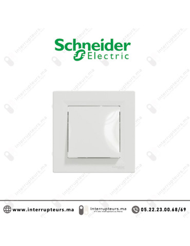 Interrupteur simple allumage Schneider Asfora blanc EPH0100121 Casablanca Maroc