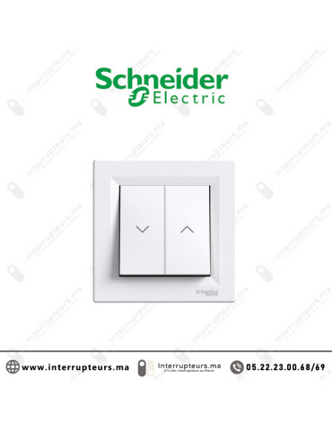 Poussoir volet roulant Schneider Asfora blanc EPH1300321 Casablanca Maroc