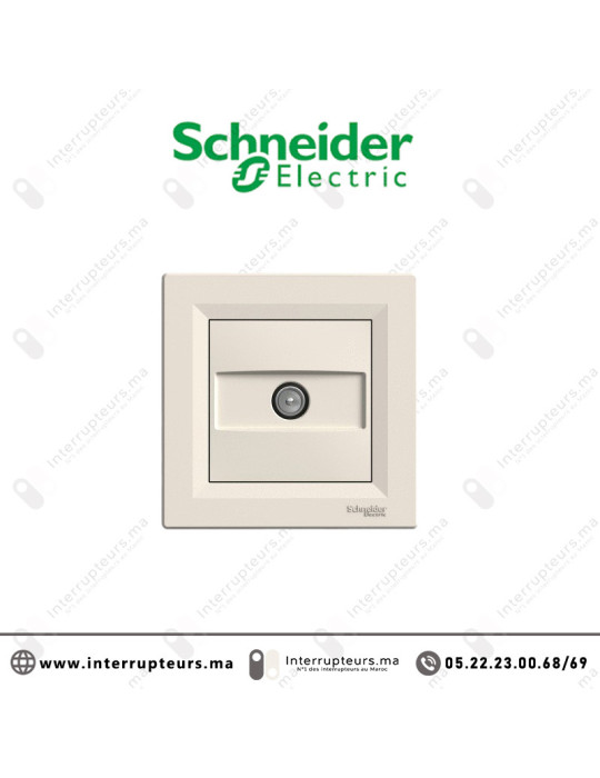 Prise TV Schneider Asfora créme EPH3200123 Casablanca Maroc
