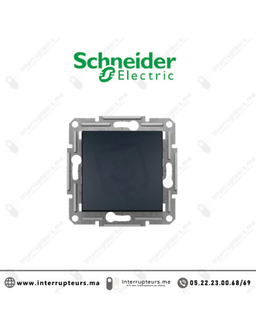Interrupteur simple allumage Asfora anthracite EPH0100171 Casablanca Maroc
