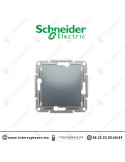 Interrupteur simple allumage Schneider Asfora Acier EPH0100162 Casablanca Maroc