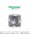 Prise 2P +T Schneider Asfora Acier EPH2800262 Casablanca Maroc
