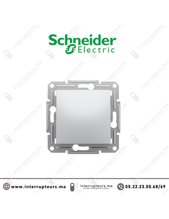 Bouton poussoir Schneider Asfora aluminium EPH0700161 Casablanca Maroc