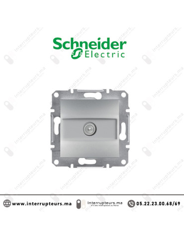 Prise TV Schneider Asfora aluminium EPH3200161 Casablanca Maroc
