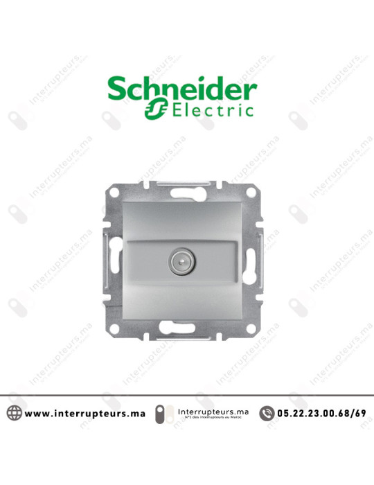 Prise TV Schneider Asfora aluminium EPH3200161 Casablanca Maroc