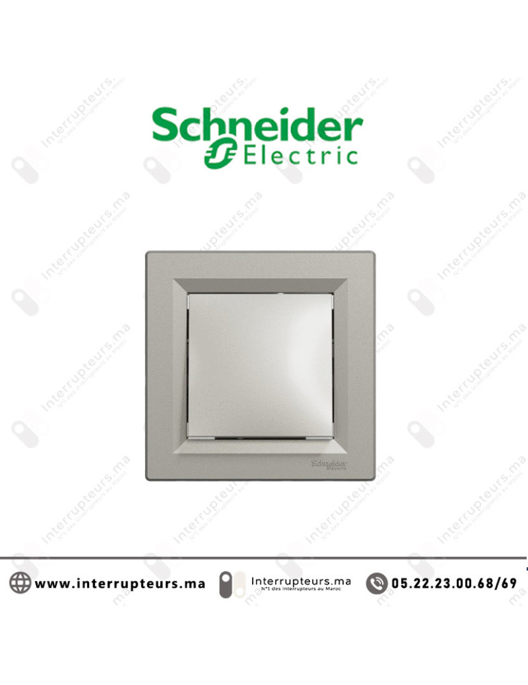 Interrupteur va et vient Schneider Asfora bronze EPH0100169 Casablanca Maroc