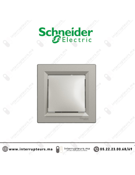 Interrupteur va et vient Schneider Asfora bronze EPH0100169 Casablanca Maroc