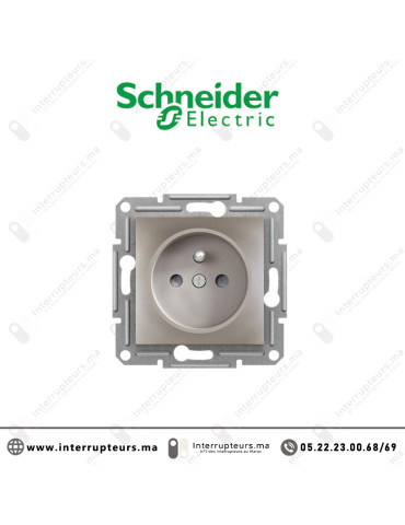 Prise 2P +T Schneider Asfora bronze EPH2800269 Casablanca Maroc
