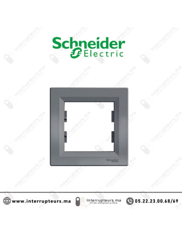 Plaque 1P Schneider Asfora Acier EPH5800162 Casablanca Maroc