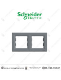 Plaque 2P Schneider Asfora Acier EPH5800262 Casablanca Maroc